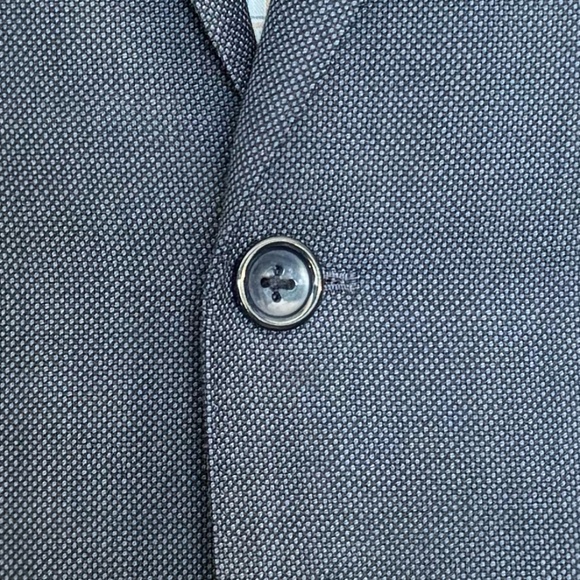 Size 40 Forest blue nail head with peak lapel 2 button suit - Picture 3 of 5